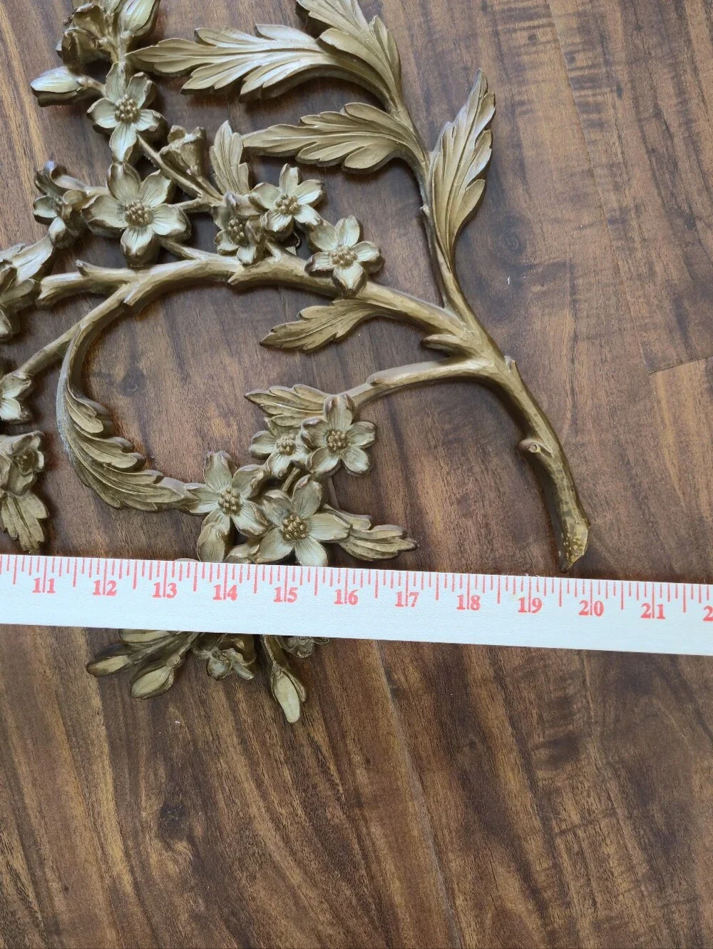 Vintage Syroco Gold Bird & Dogwood Wall Plaques Set of 3 (1967)